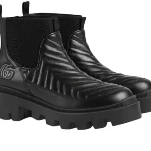 Gucci leather Ankle-Boots Lifford Matelasse - Picture 3 of 11